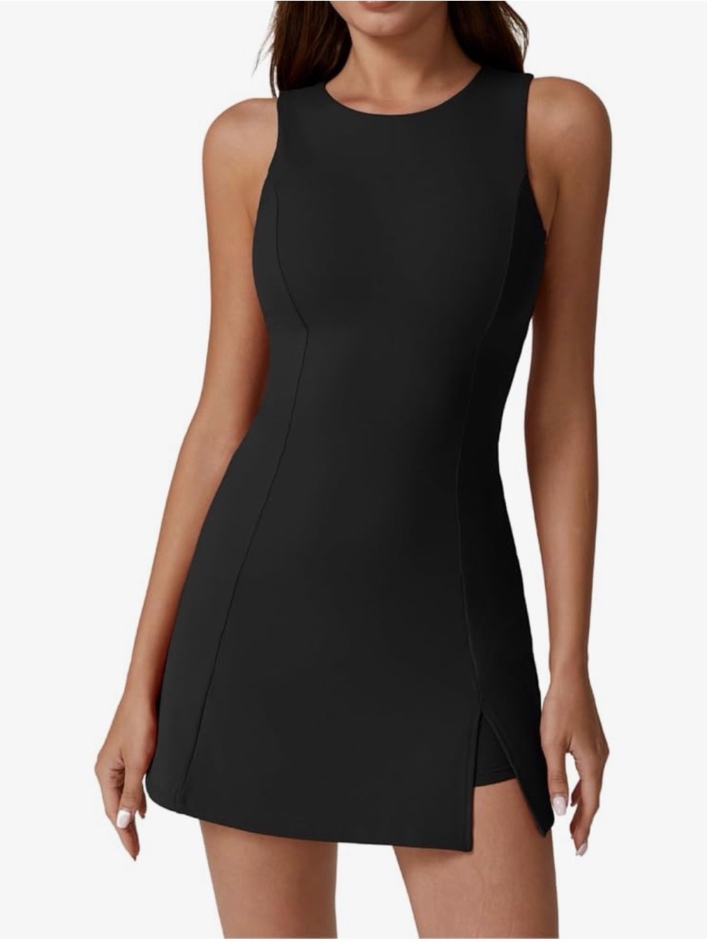 QINSEN Women’s Crew Neck Tennis Dress